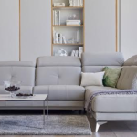 Kampinė sofa su miegamu mechanizmu Amareno