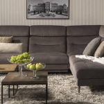 Kampinė sofa su miegamu mechanizmu Gladiolus