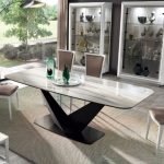 Stalas Elite White Krystal Ceramic 200 cm