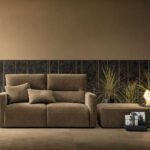 Sofa su miegamu mechanizmu ir reglaineriais Bart