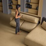 Kampinė sofa su miegamu mechanizmu Sax - Image 3