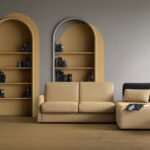 Kampinė sofa su miegamu mechanizmu Sax
